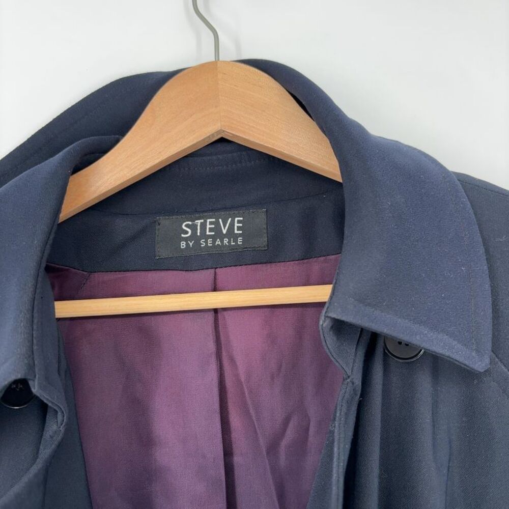 Steve by Searle Black Trench Coat